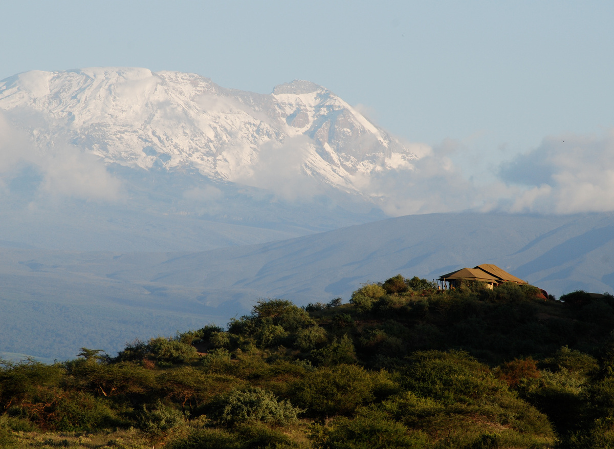 Shu'mata Camp View of Kilimanjaro