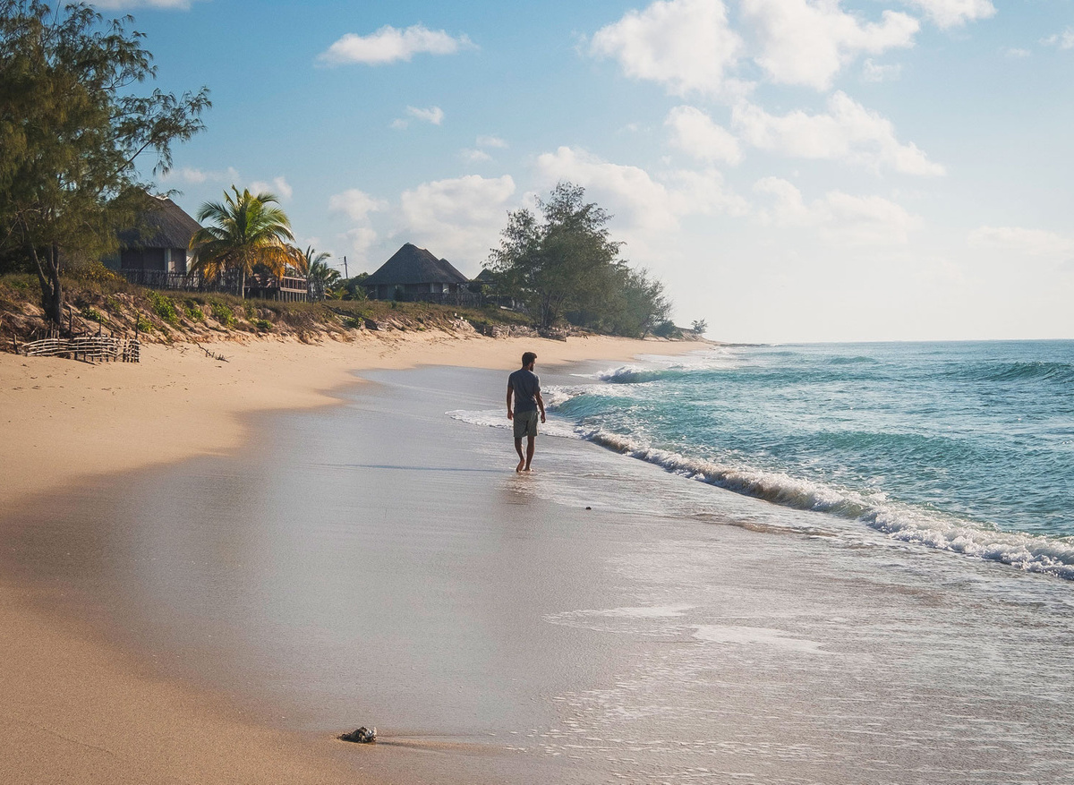 Walking along the Beach