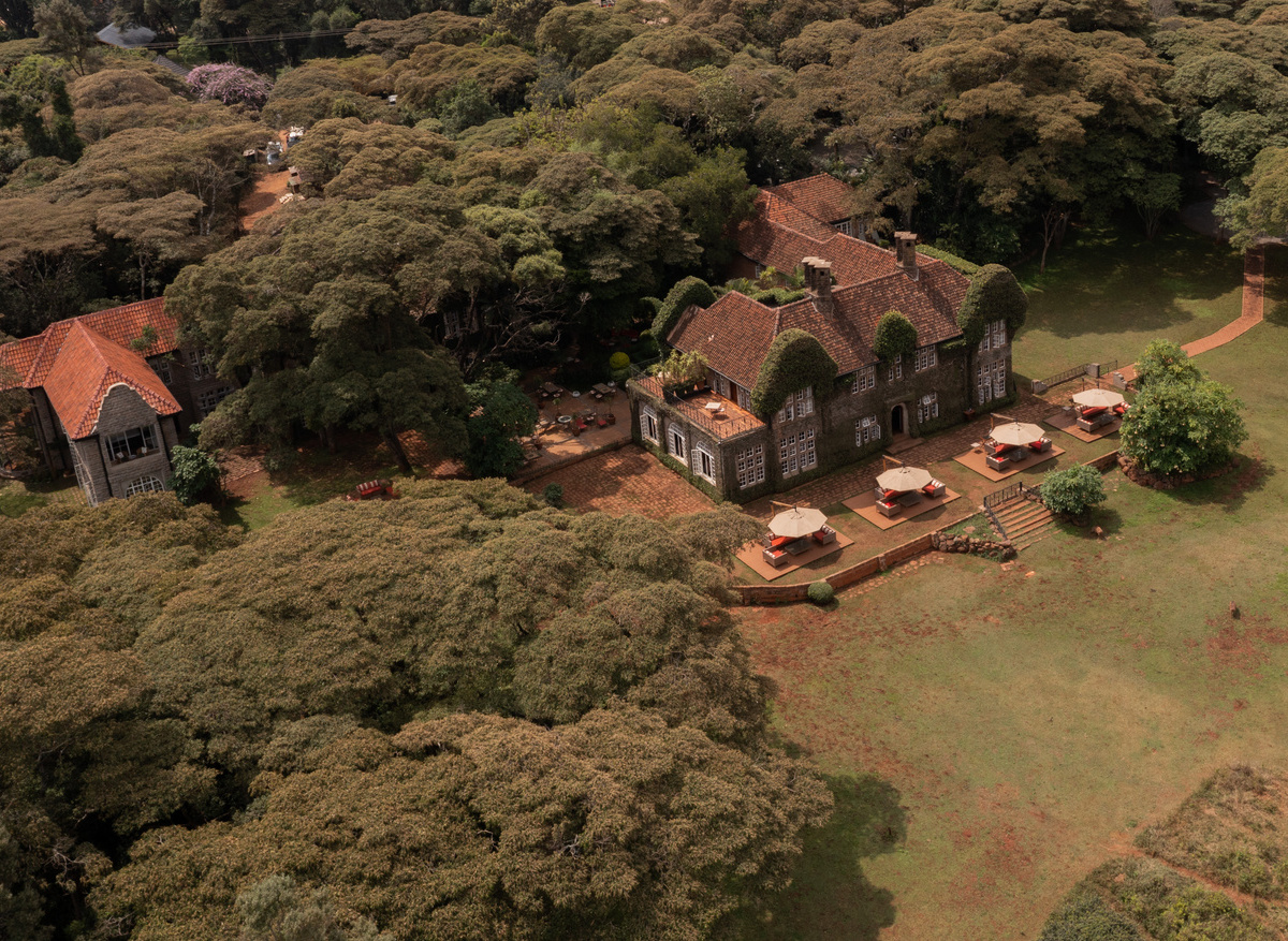 Aerial View of Giraffe Manor