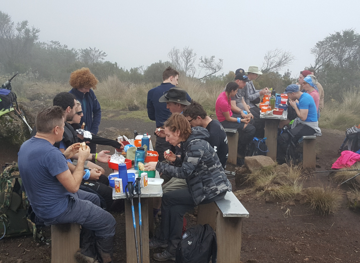 Kilimanjaro climb lunch time.jpg