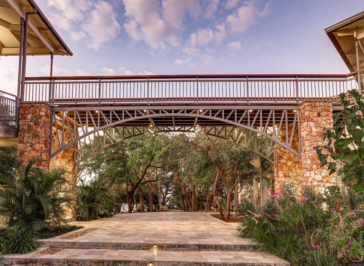 Hotel Entrance - Victoria Falls bridge replica