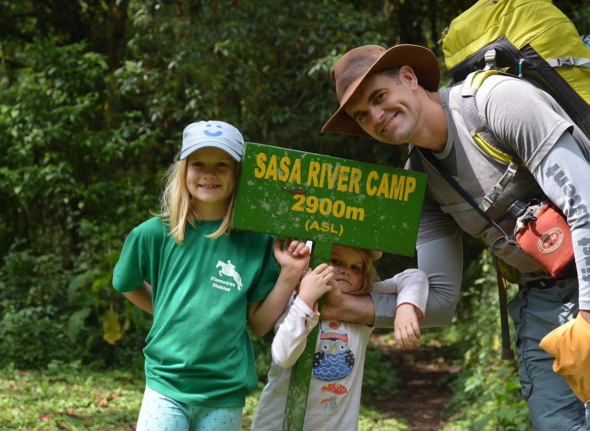 Family Mountain Climbing 