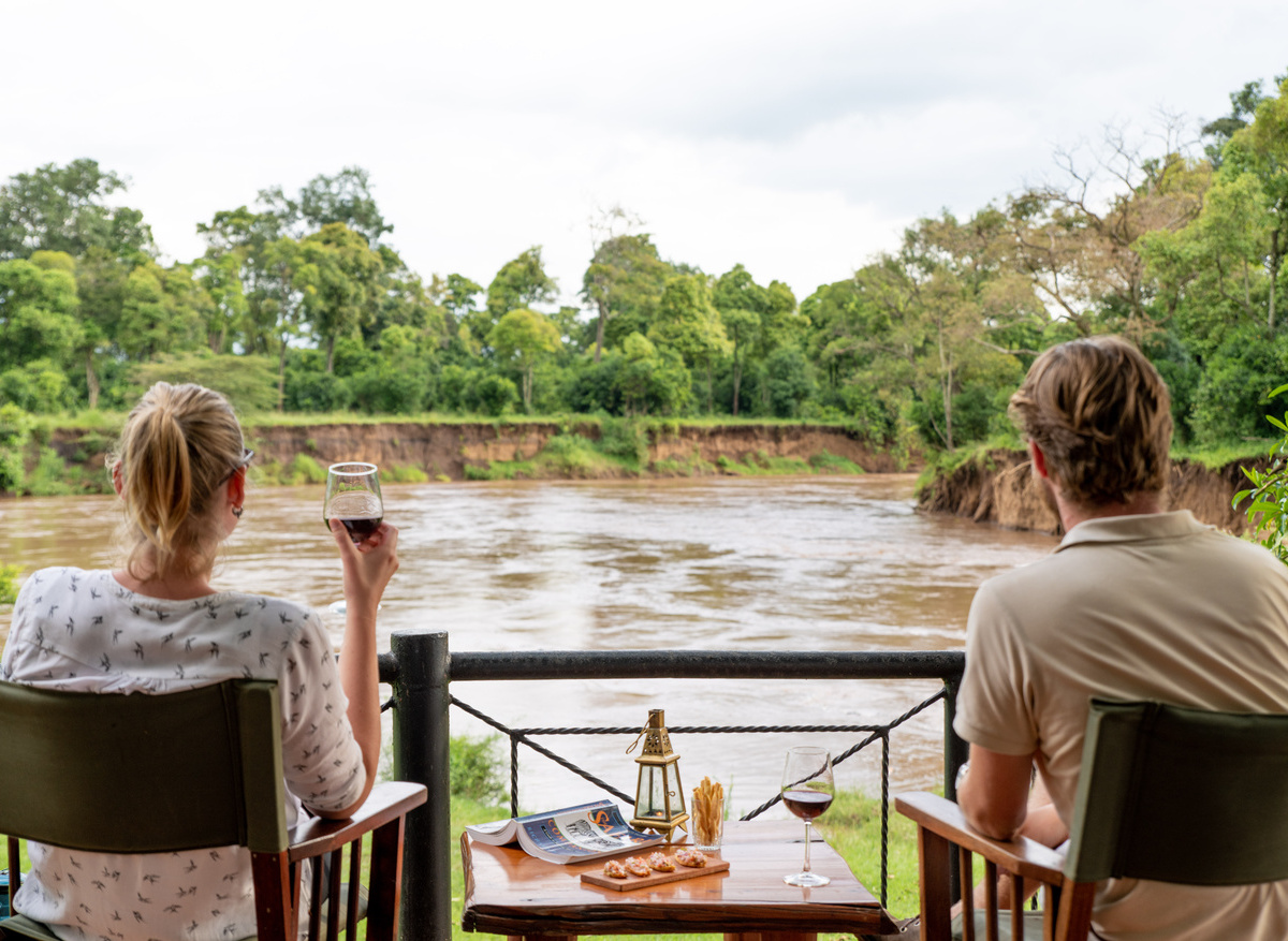 Governors' Camp view of the Mara River