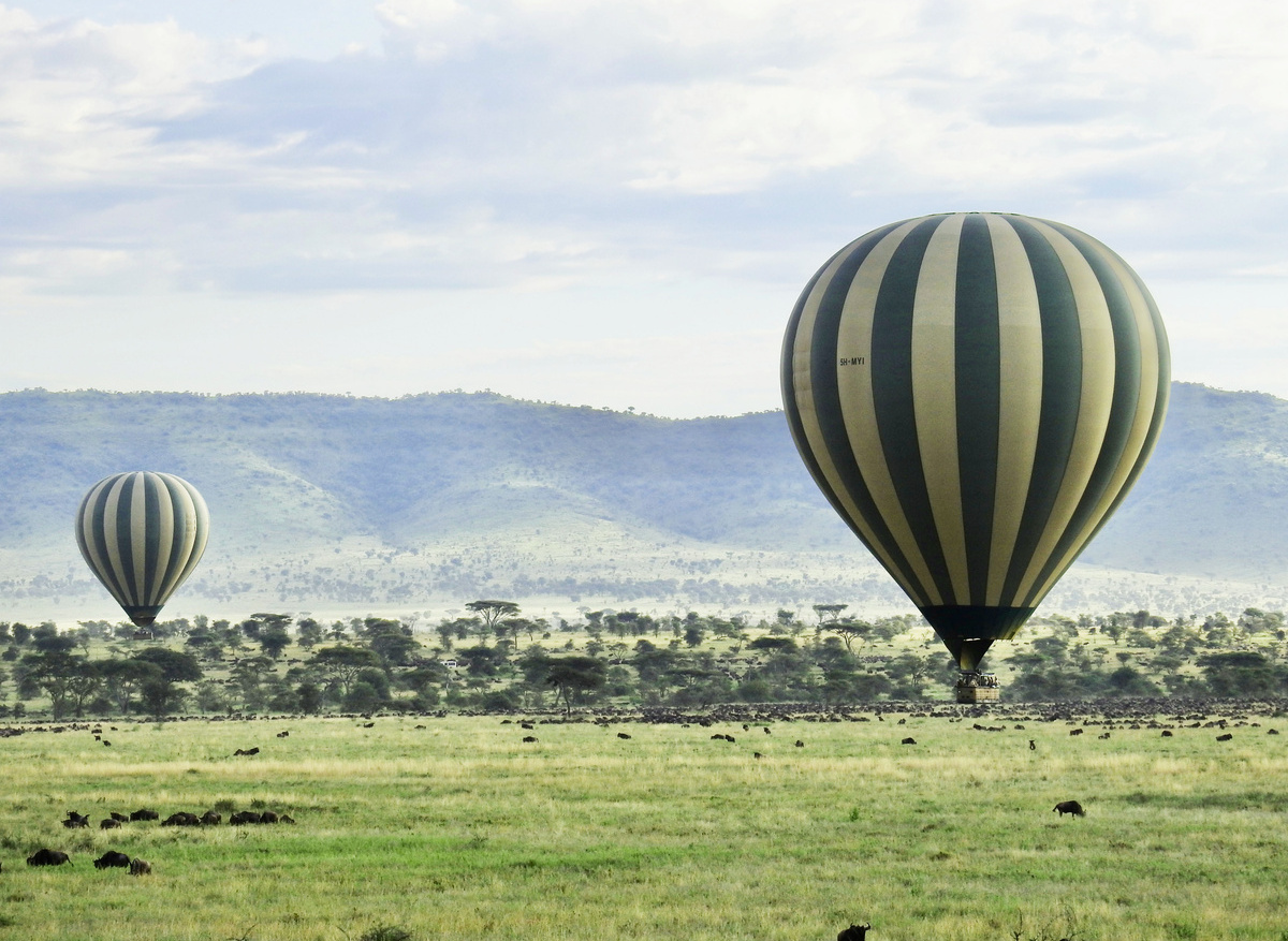 Hot Air Balloon in the Serengeti, Tanzania 