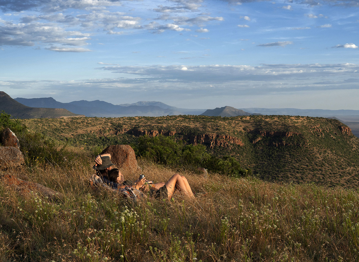Taking in the views at Samara