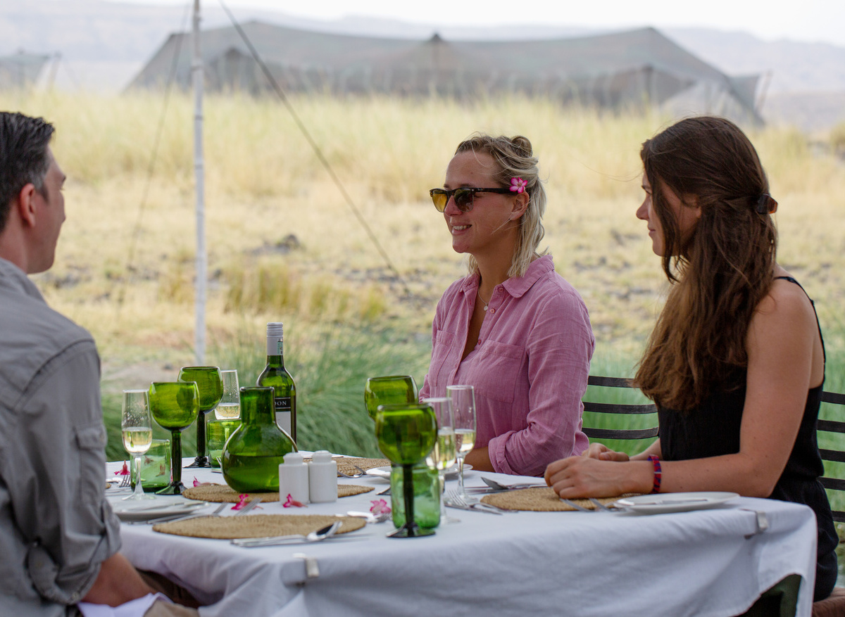 Lunch by Natural Pool