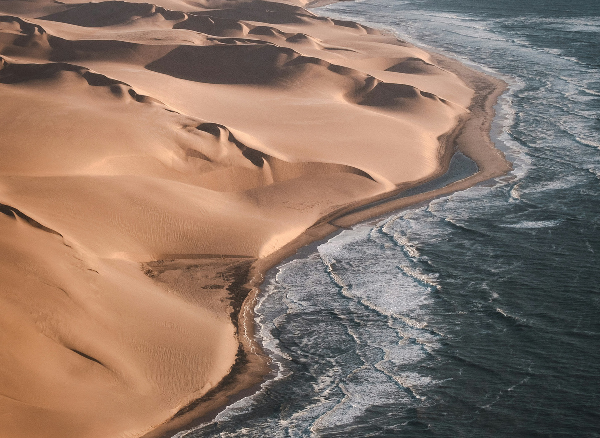 Namib Desert meets Atlantic Ocean 