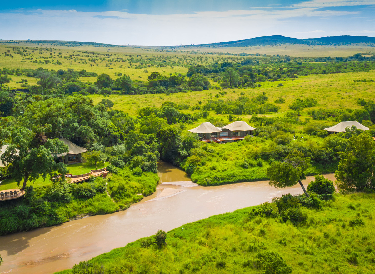 Aerial View of Sala's Camp
