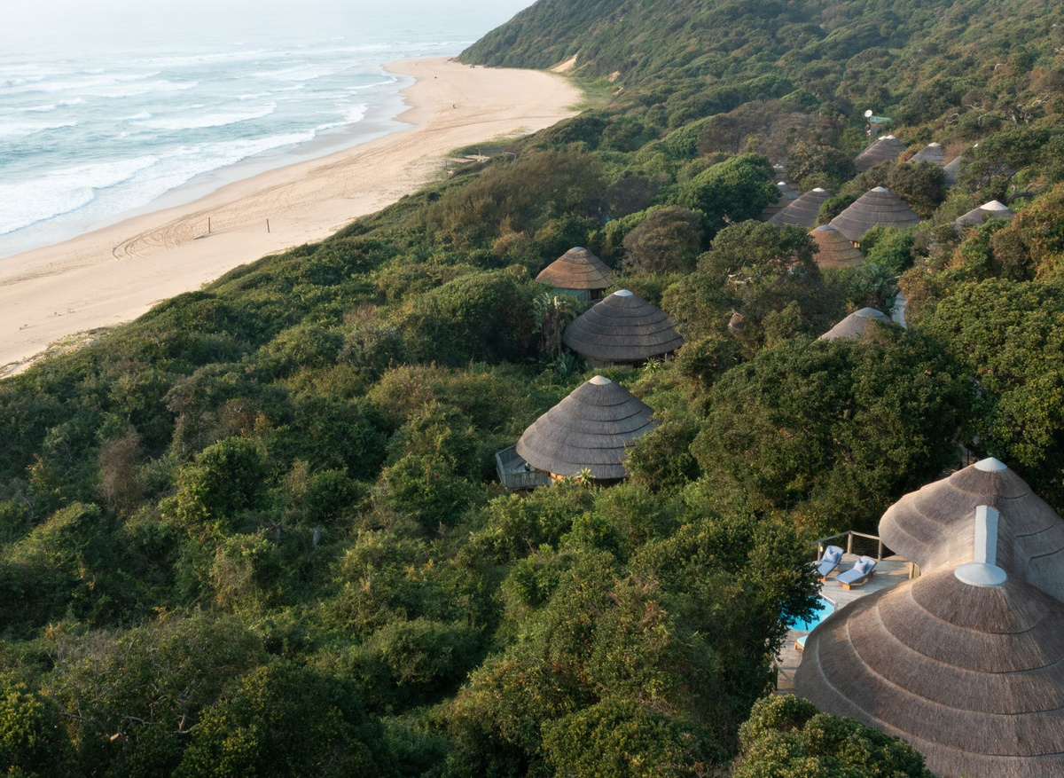 Thonga Beach Lodge - Aerial View