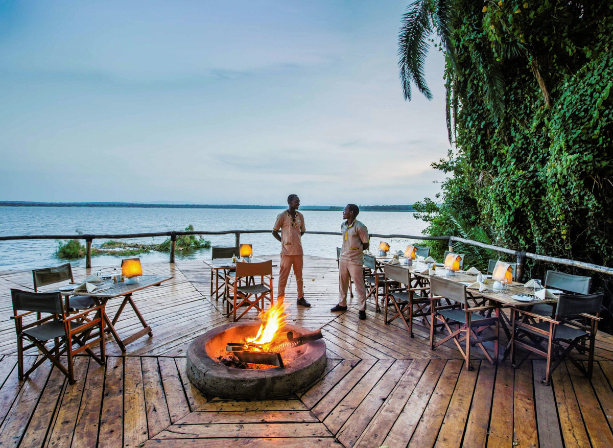 Lakeside Dining on Lake Ihema, Akagera National Park