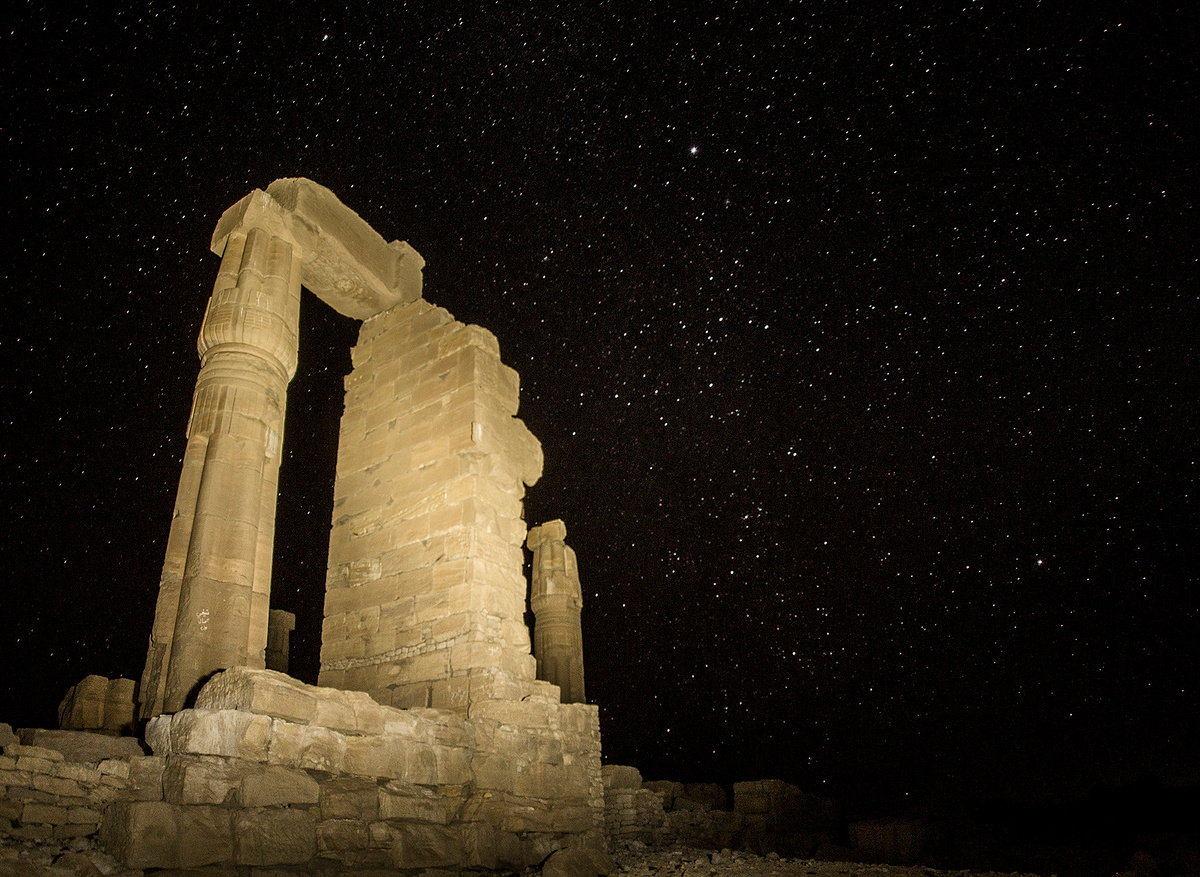 Soleb at night - Sudan 