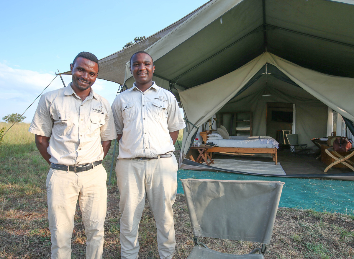 Ndutu Wilderness Camp - Guest tent welcome