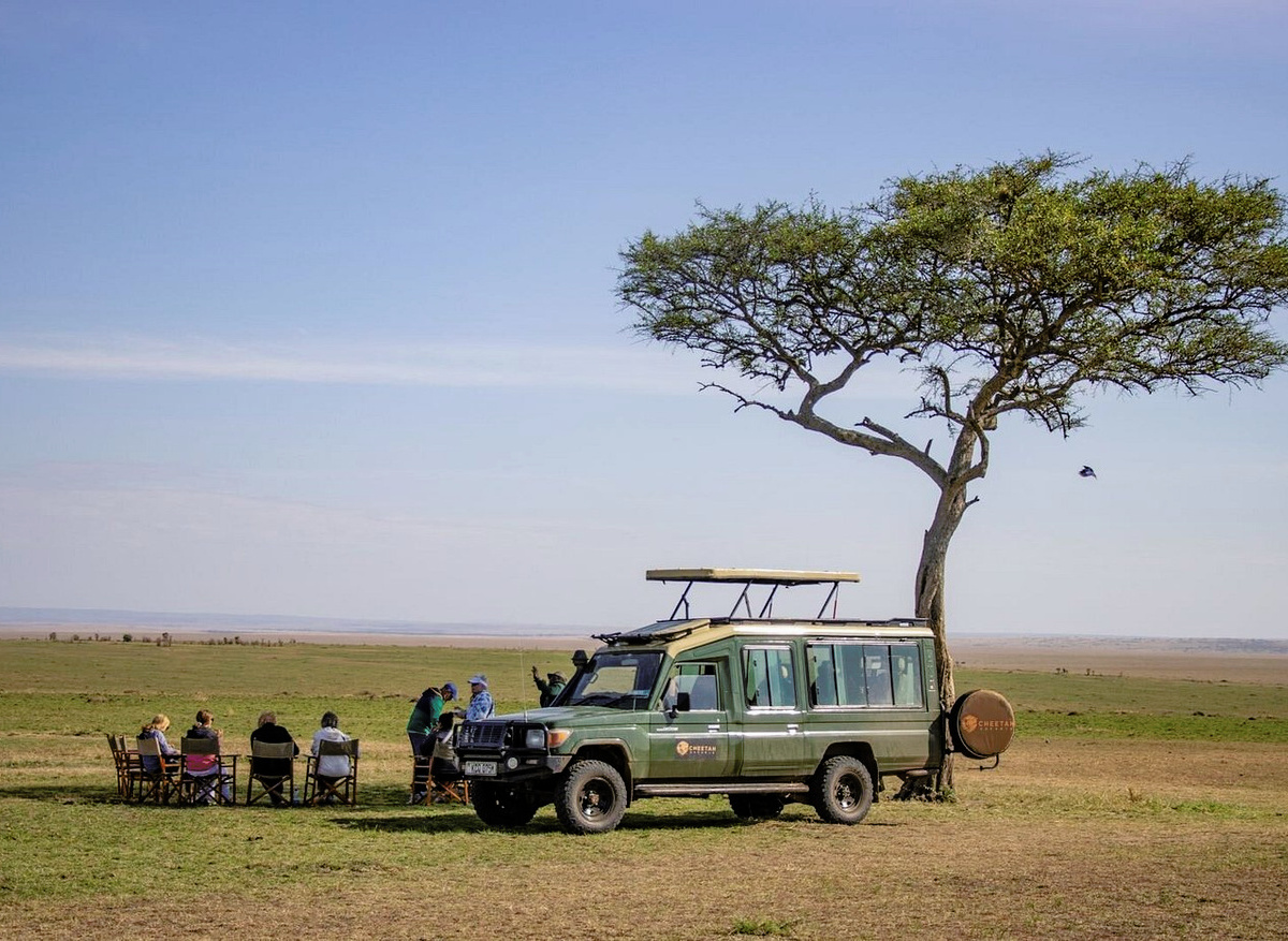 Cheetah Safaris Guests in Masai Mara - Bush Lunch