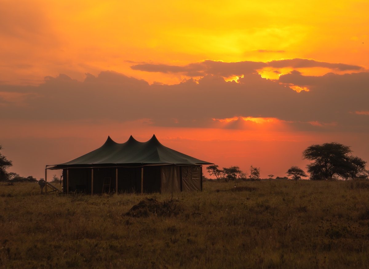 Sunset at Wakati Camp