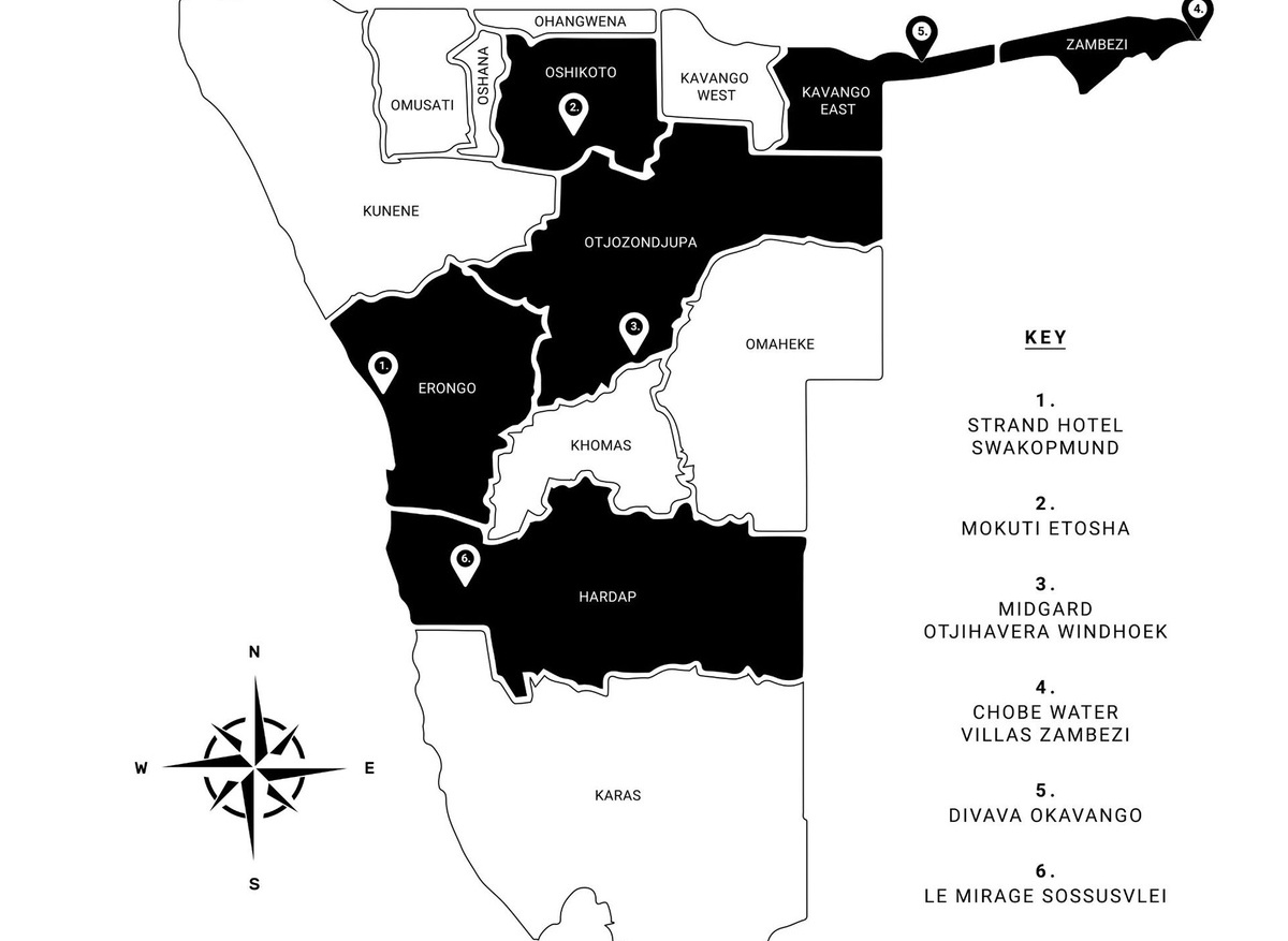 Namibia Map