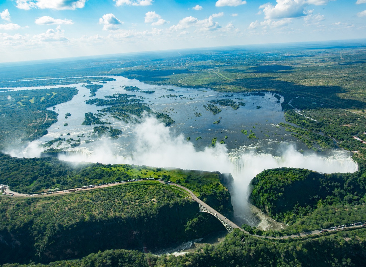 Victoria Falls, Aerial View