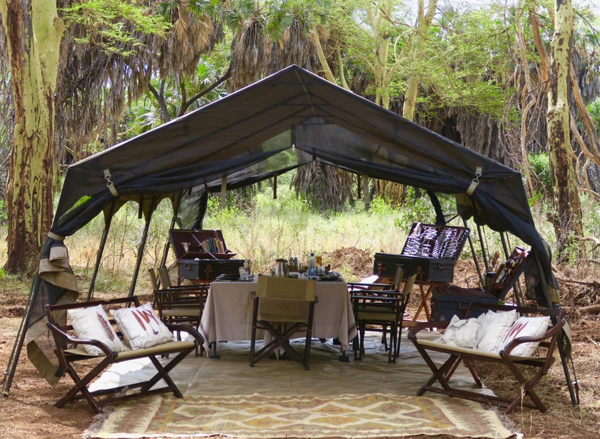 The Bush Camp, mess tent