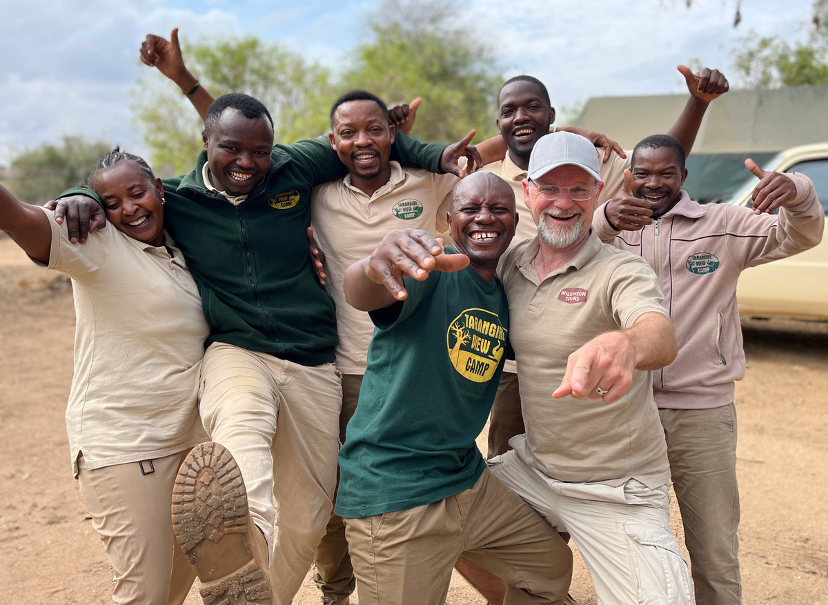 Happy camp crew with Horst Bachmann