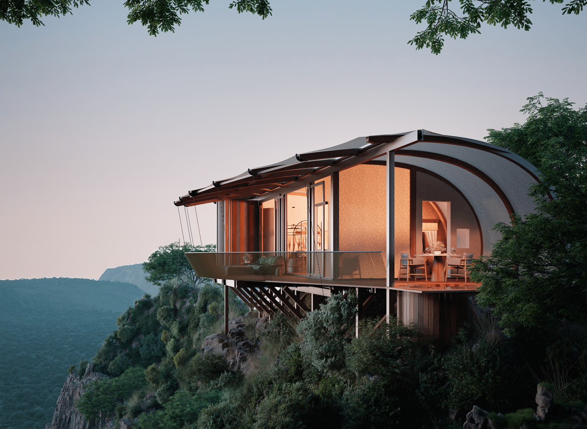 Few & Far Luvhondo Cliff Suite Exterior Night