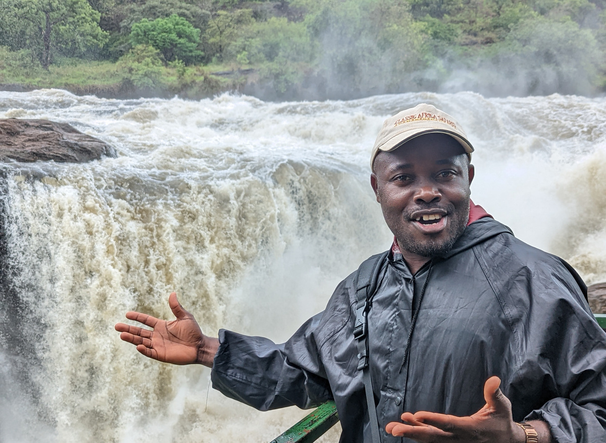 Robert, CAS guide, at Murchison Falls