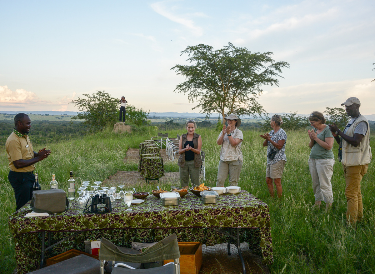 Ishasha Wilderness Camp - Sundowners 