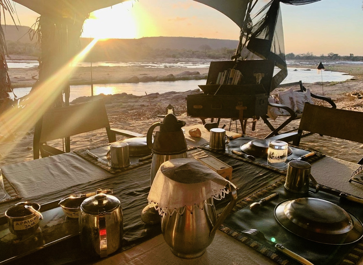 The Bush Camp, breakfast ready