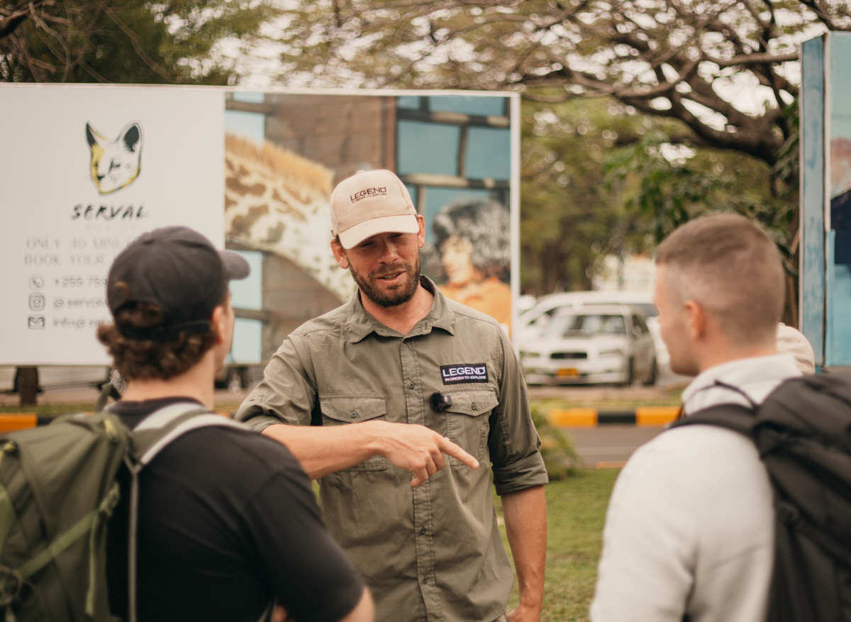 Meeting clients on arrival to Tanzania