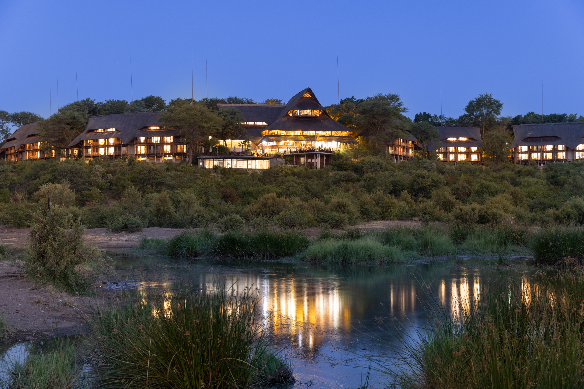 Evening view from the waterhole at Victoria Falls Safari Lodge.jpeg 1