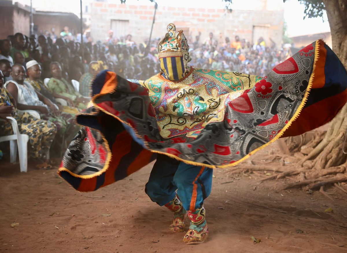 Ceremony masquerade Benin 