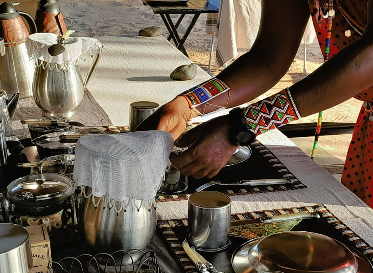 The Bush Camp , restaurant detail