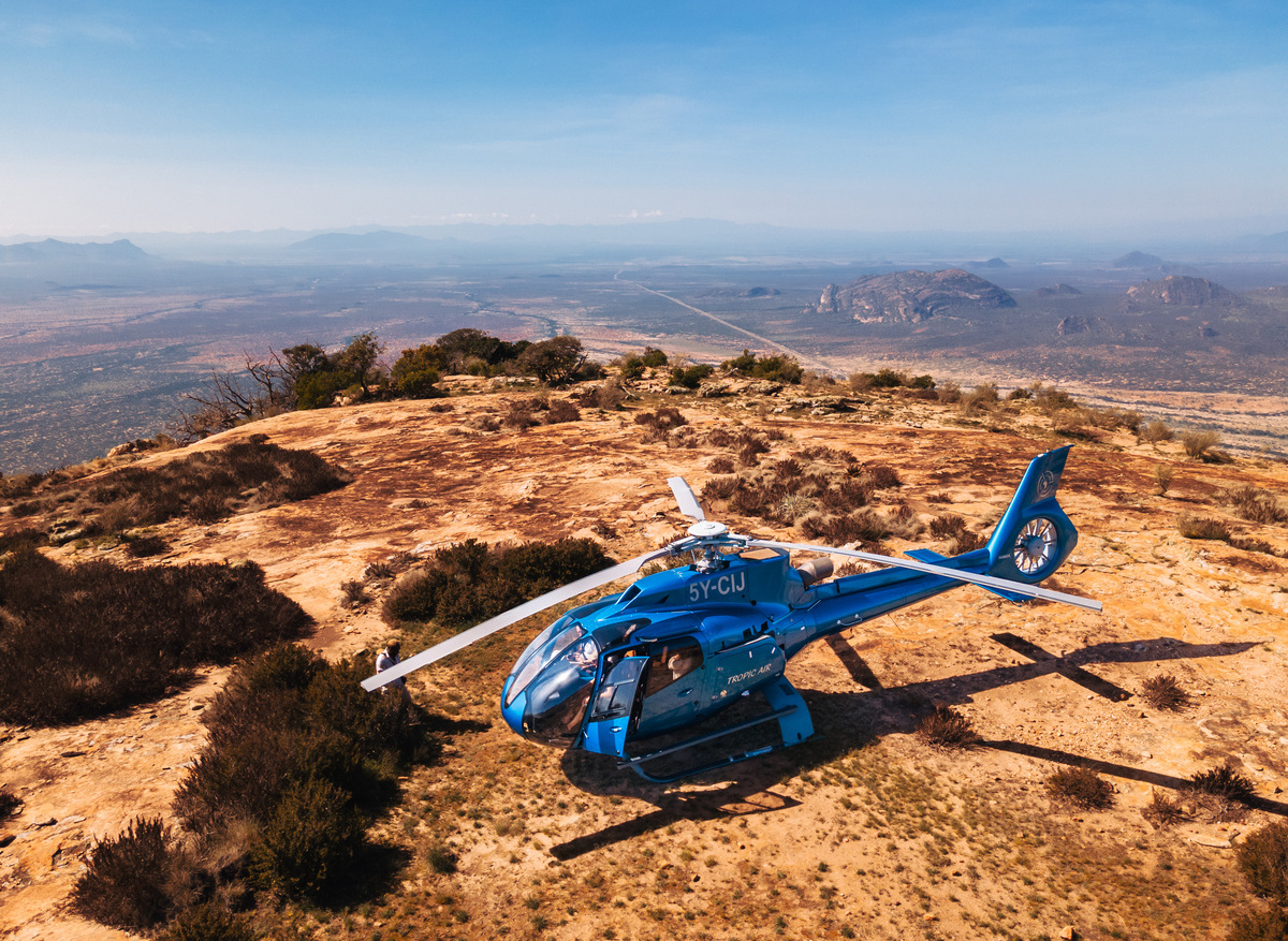 Helicopter Safaris in Northern Kenya