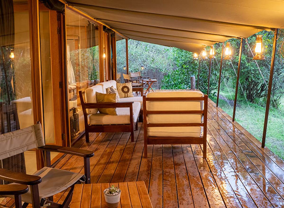 Soroi Luxury Migration Camp - Family Tent outside