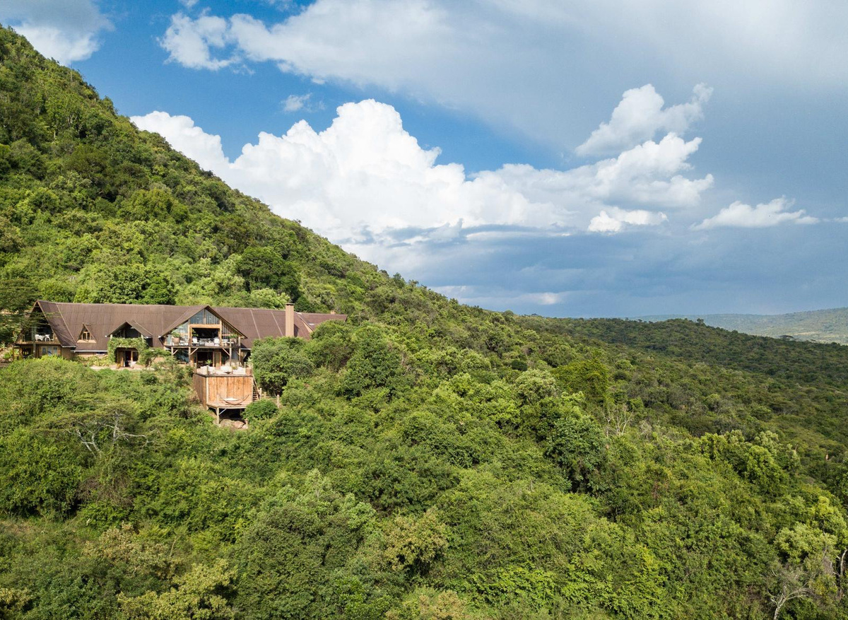 Cottar’s Bush Villa Aerial View