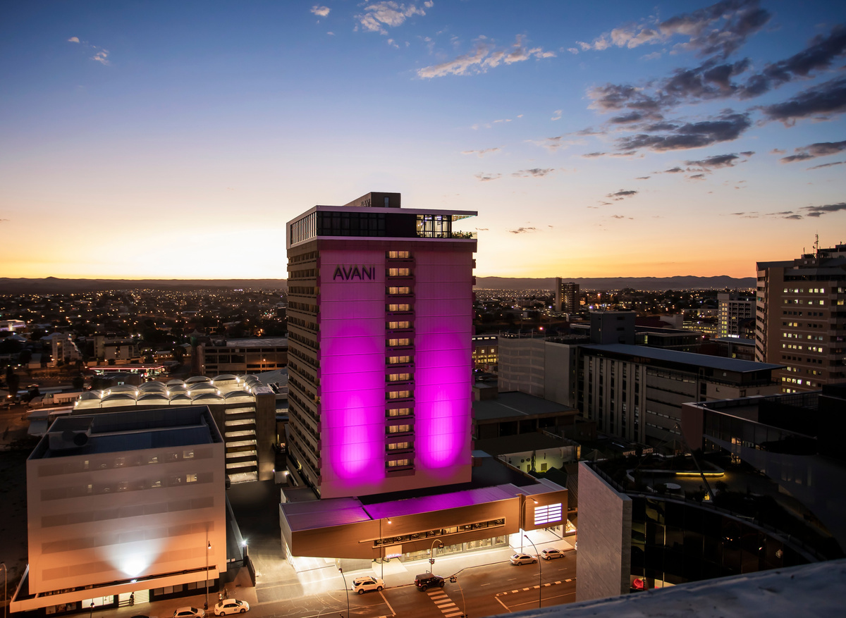 Avani Windhoek Hotel & Casino_Exterior Sunset.jpg