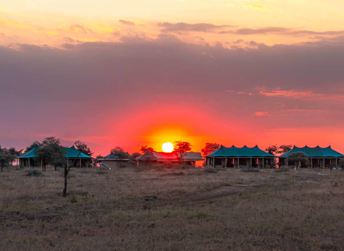 Sunset at Wakati Camp