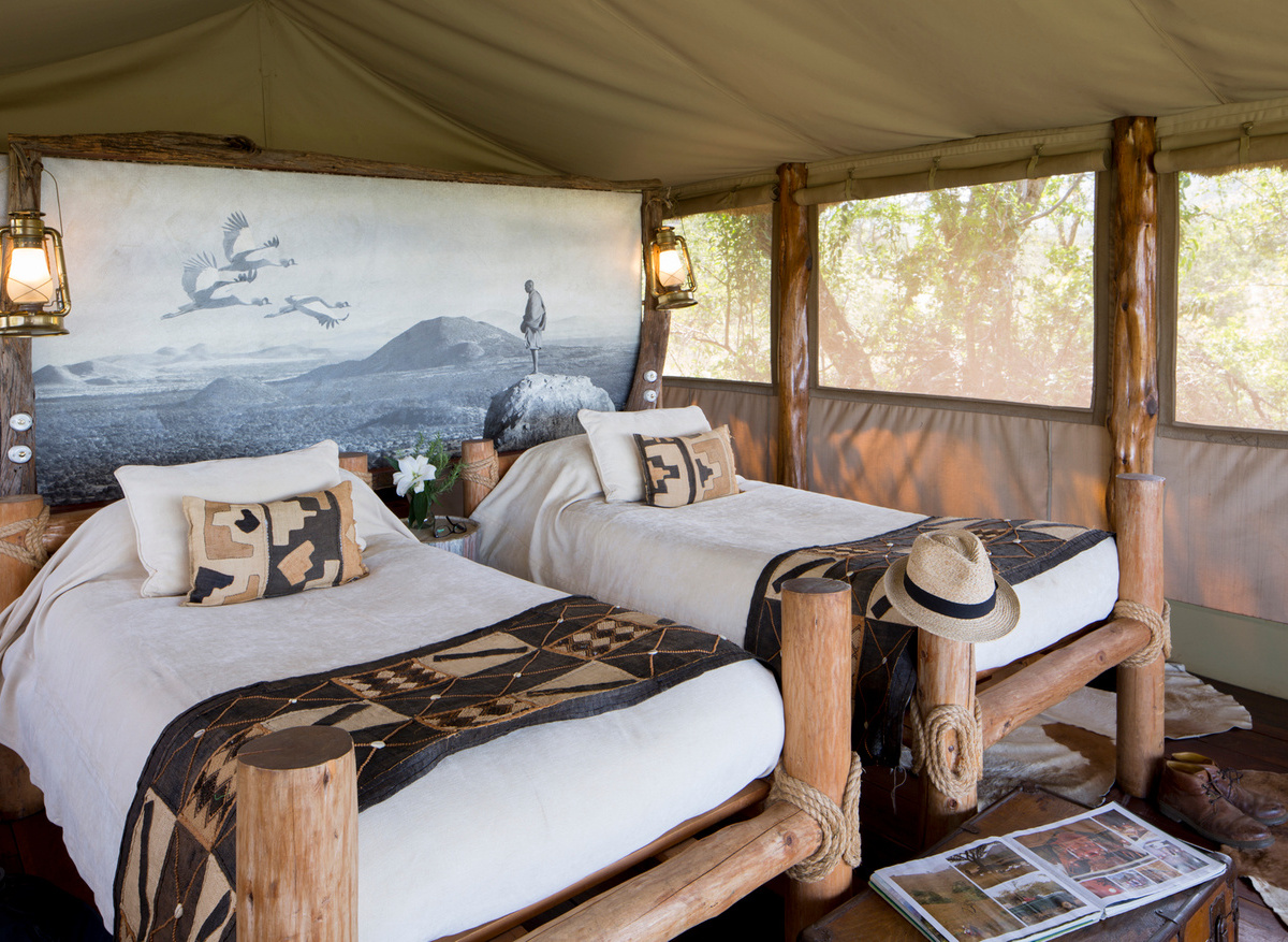 Twin tented cottage
