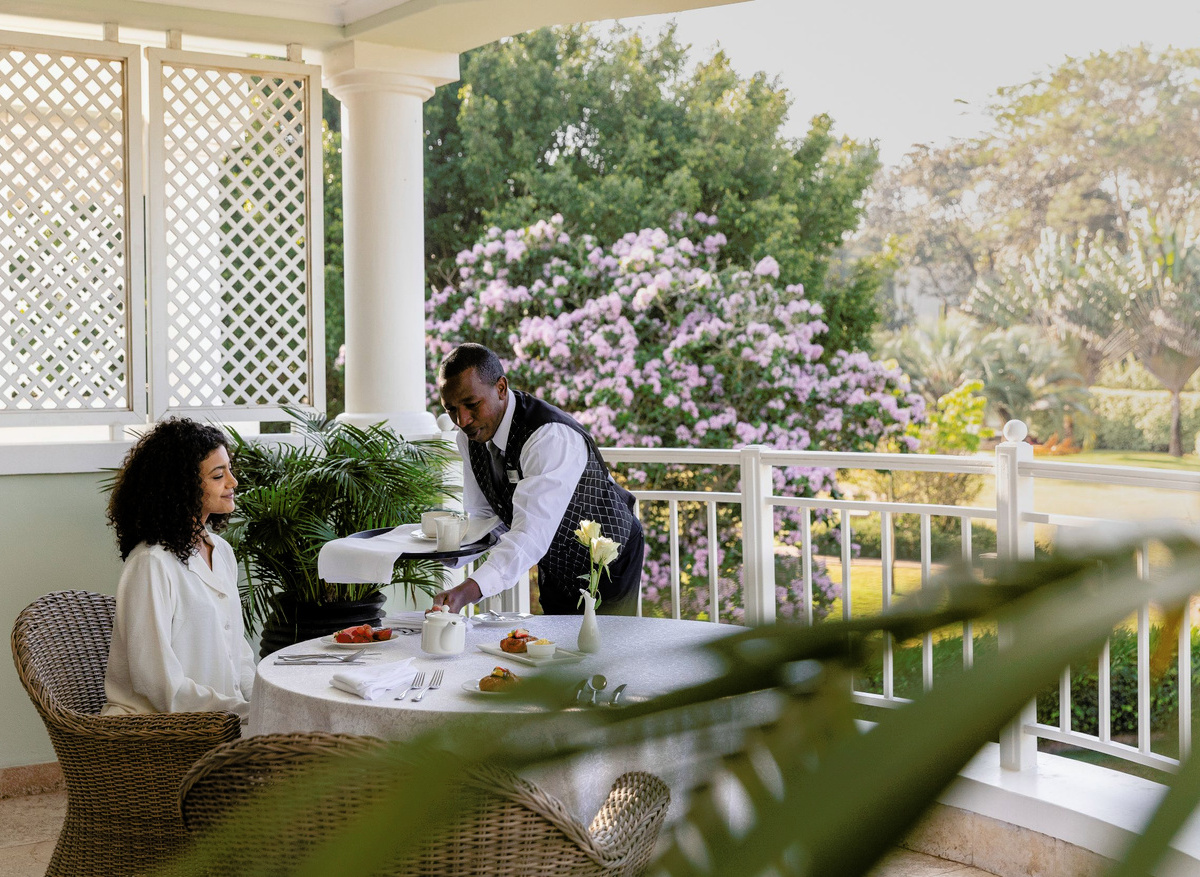 Hemingways Nairobi | Hemingways Suite Balcony Dining Service 