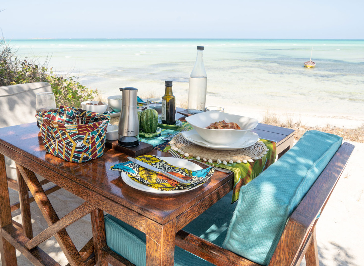 Lunch overlooking the Beach