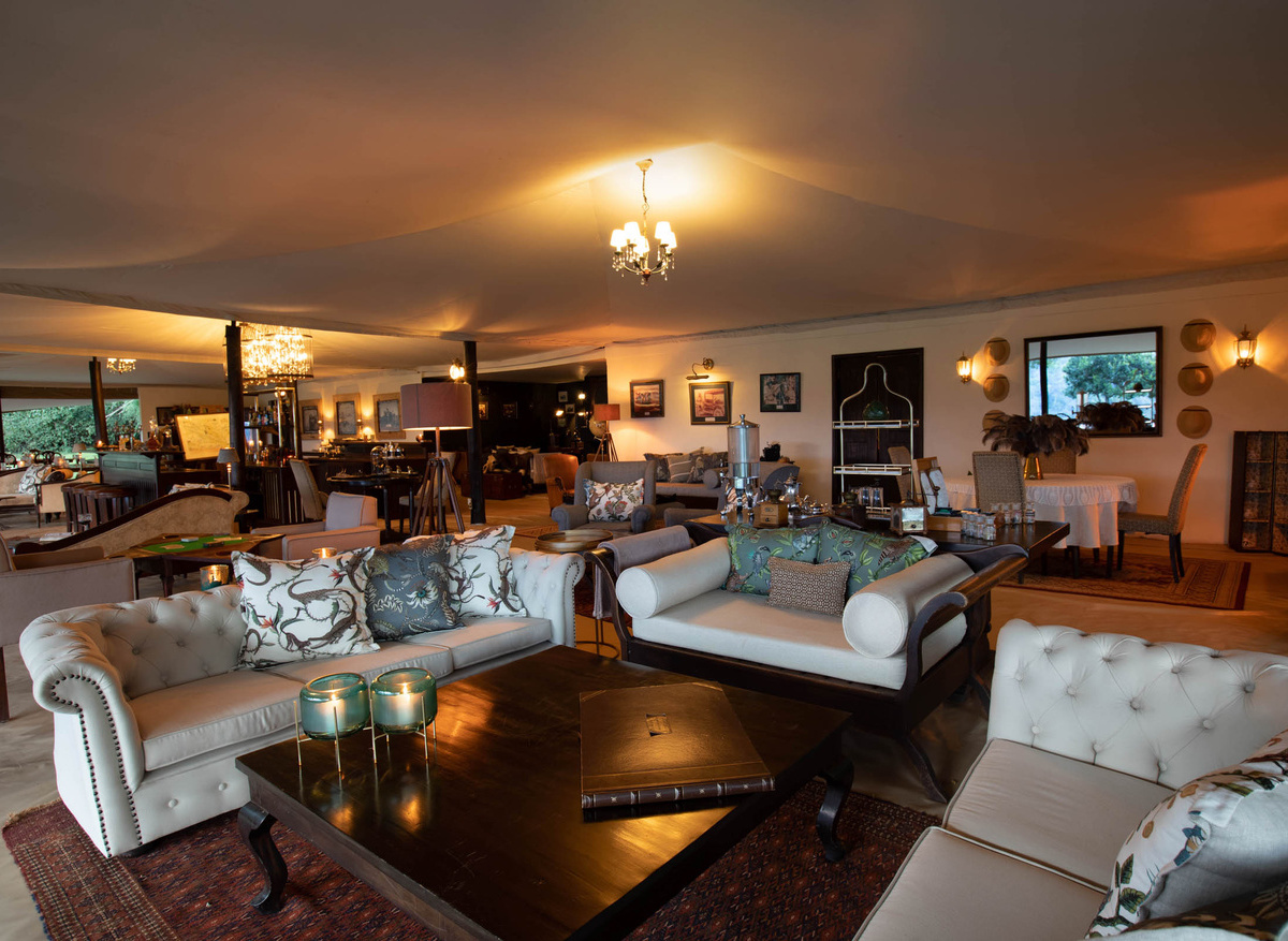 Cottar's Safaris Interior Mess Tent
