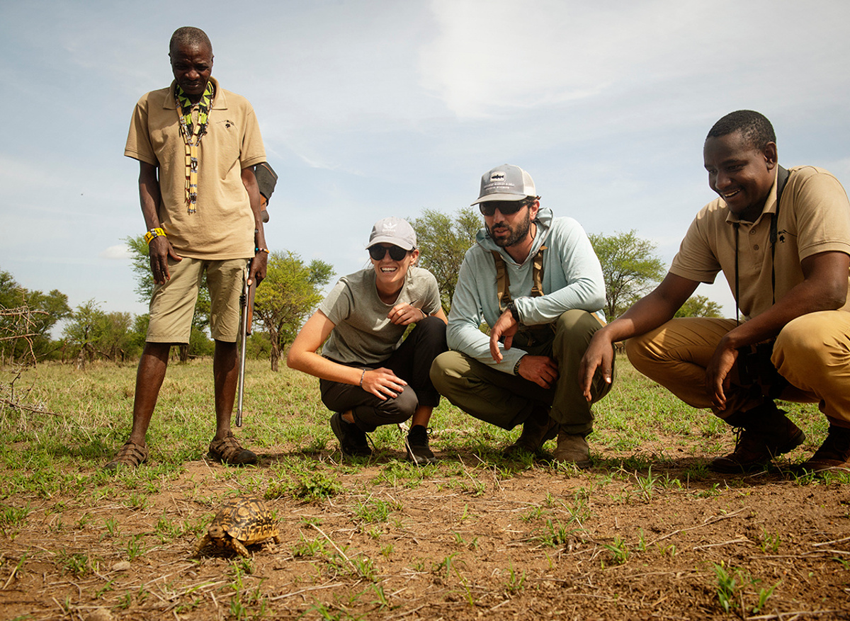 Walking with Julius and Tumaini in the Serengeti